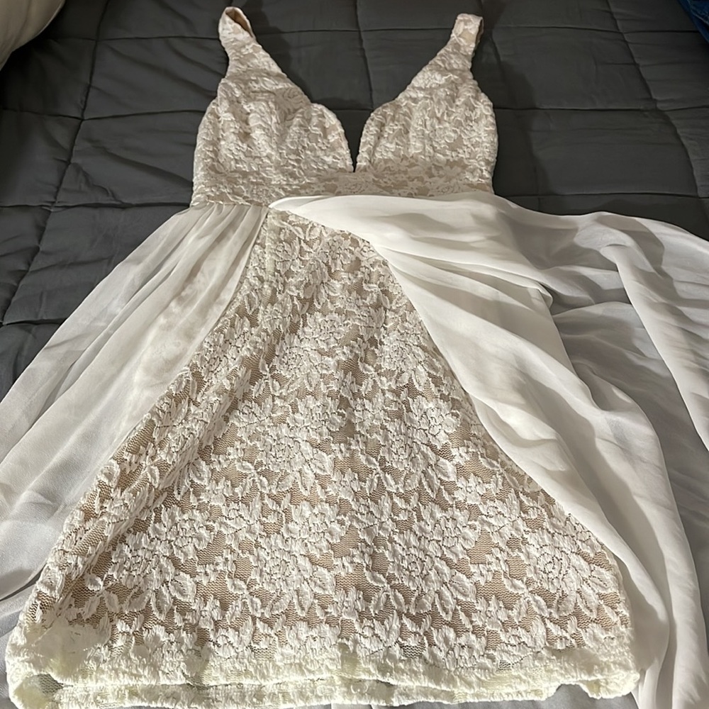 LULU’S Make Way for Wonderful Off White Lace Maxi Dress - Picture 11 of 16